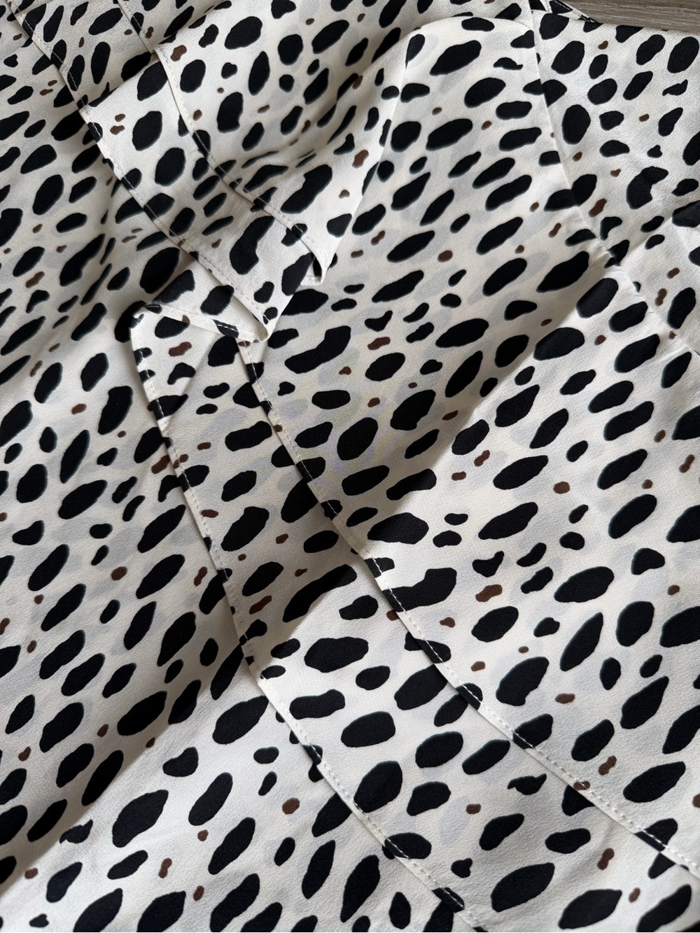 J. Crew Ruffle Cami Tank Top Blouse Leopard Print Size 2 - Picture 5 of 13
